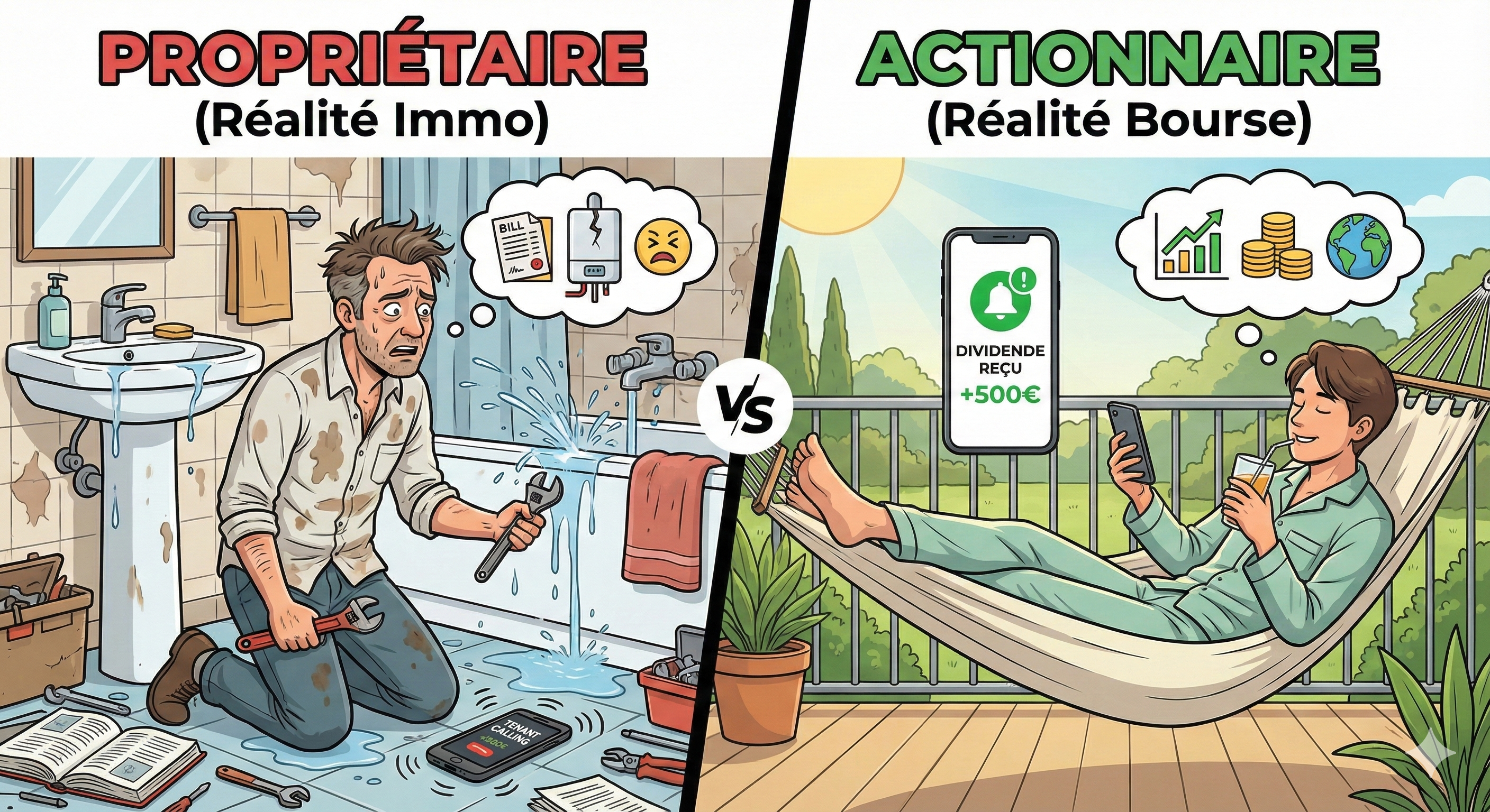L'Immobilier vs la Bourse