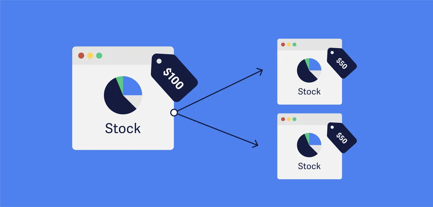 Illustration d'un Stocks Split